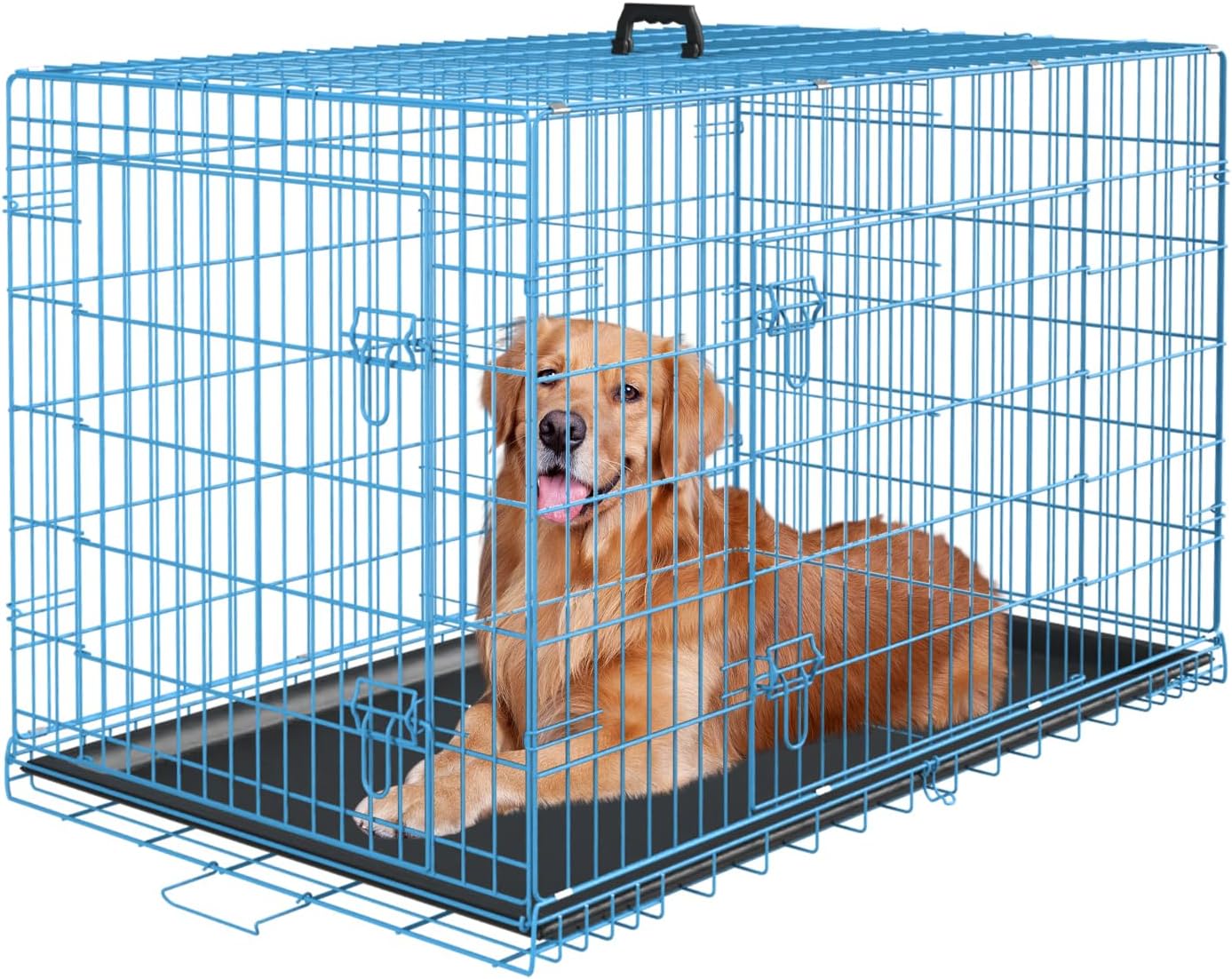 Large Dog Crate for Medium Large Dogs - Easy to Clean & Portable