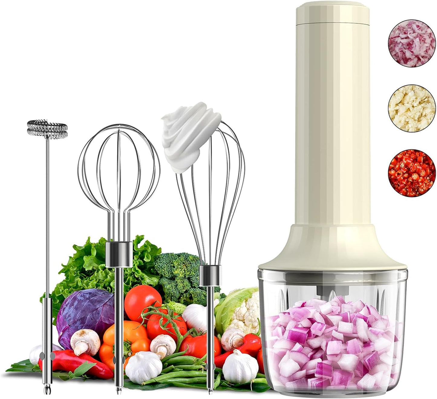 Cordless Hand Mixer MixgoII: Rechargeable Kitchen Essential