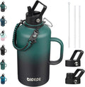 Insulated Stainless Steel Water Bottle 50oz-128oz - Long Ice Retention