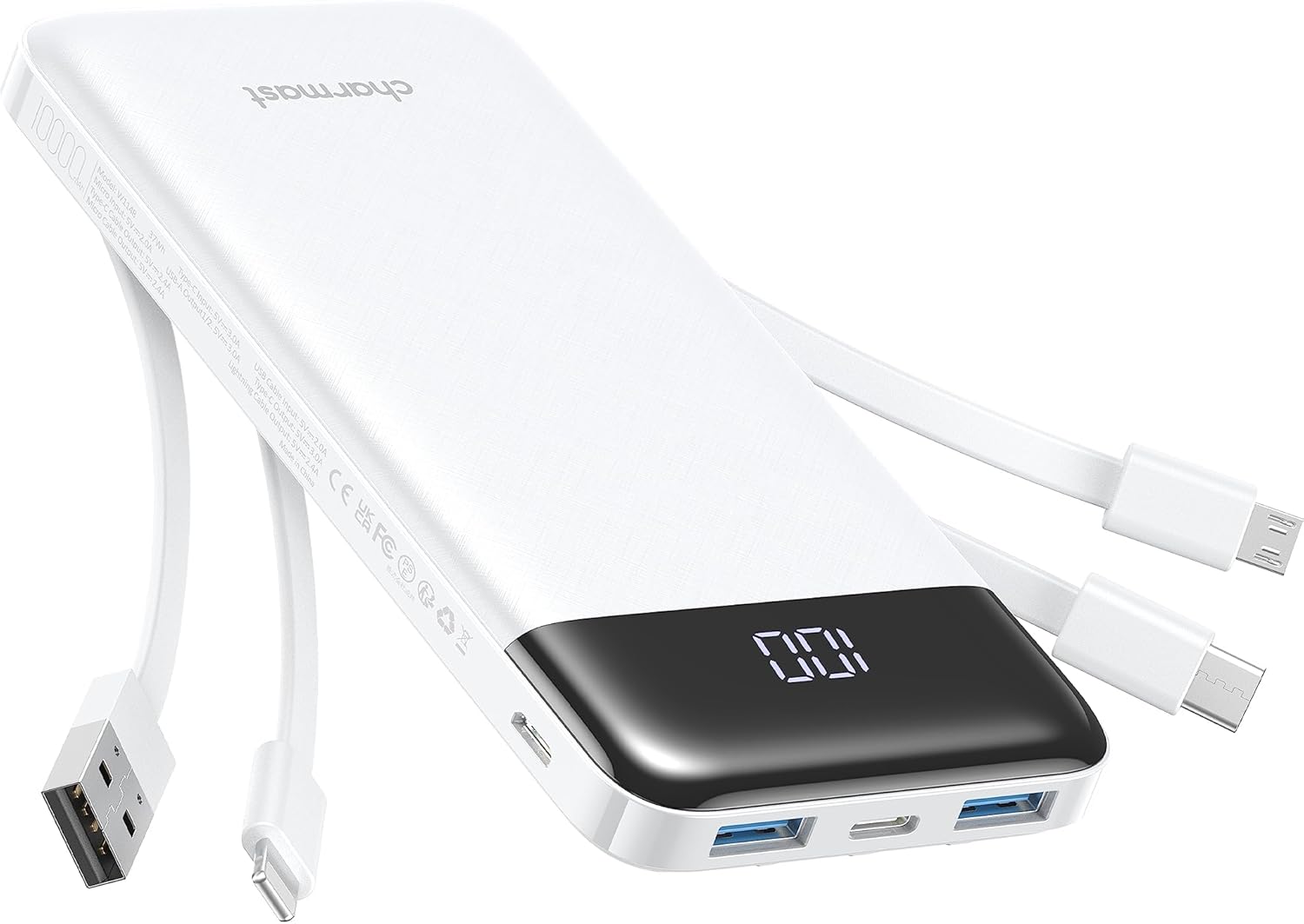 Charmast 10000mAh Portable Charger Power Bank