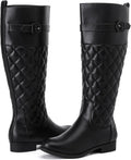 Women's Slouchy Knee High Boots Low Heel Comfort Round Toe - Cozy