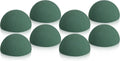 Shihanee 8 Pcs Half Ball Floral Dry Foam Green Round Blocks - Durable