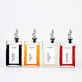Olive Oil Dispenser Bottle Set - 4 Pack Easy-Pour Glass Bottles