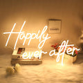 Happily Ever After Neon Sign Large 38.4 in - Romantic Wall Light