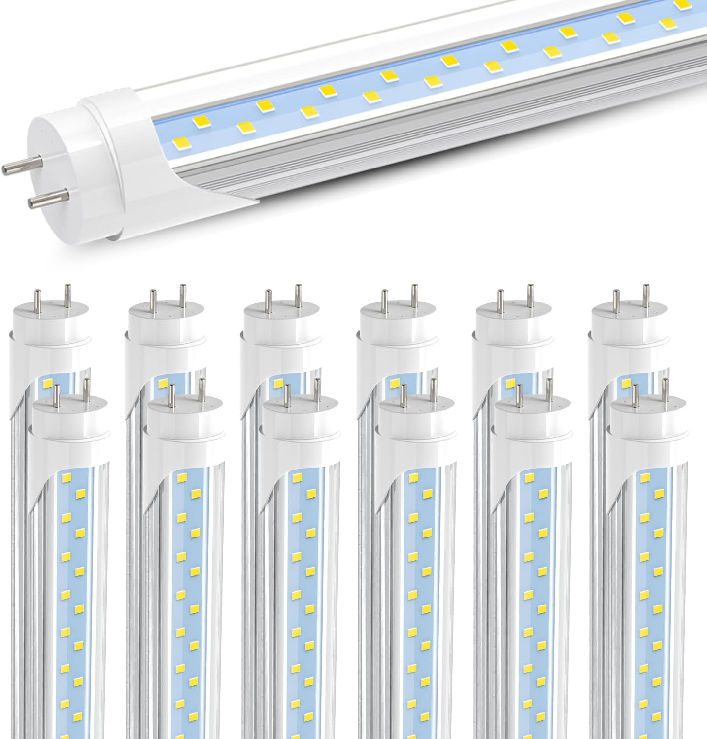 JESLED 4FT LED T8 Type A+B Tube Lights for Bright Spaces