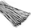Metal Zip Ties 100PCS 11.8 in 304 Stainless Steel - High Temp Strength