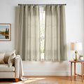 jinchan Linen Blend Curtains for Bedroom and Living Room