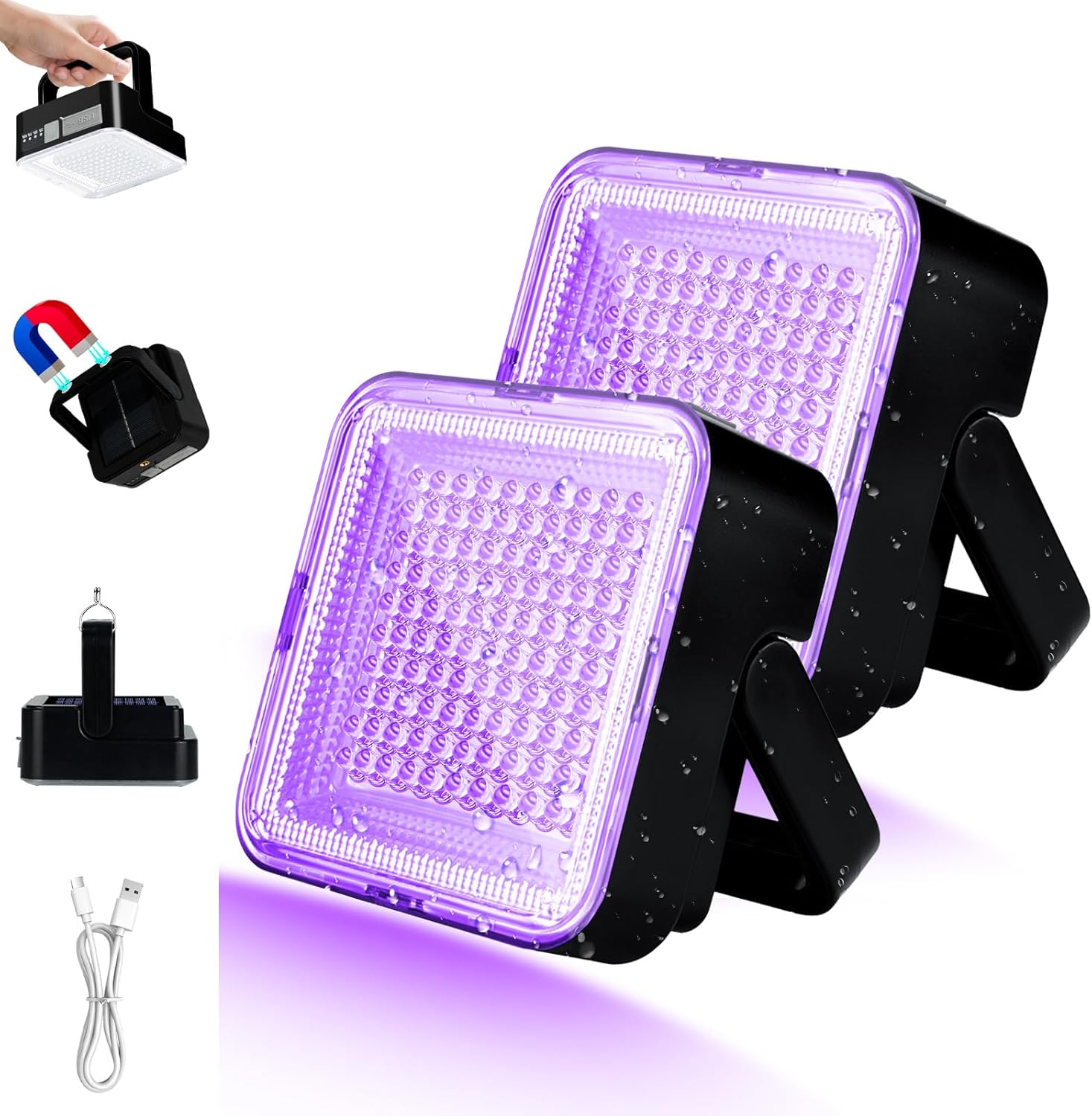 Rechargeable Black Light for Pet Urine Detection and More