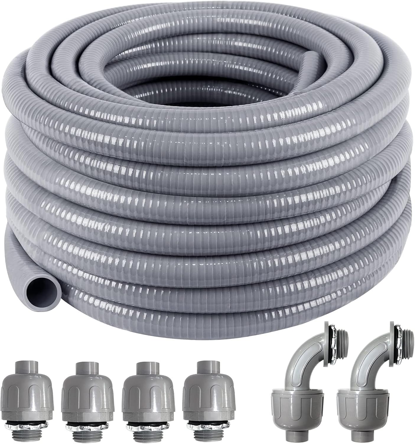 1-1/4inch 50FT Flexible Electrical Conduit Kit for Safety