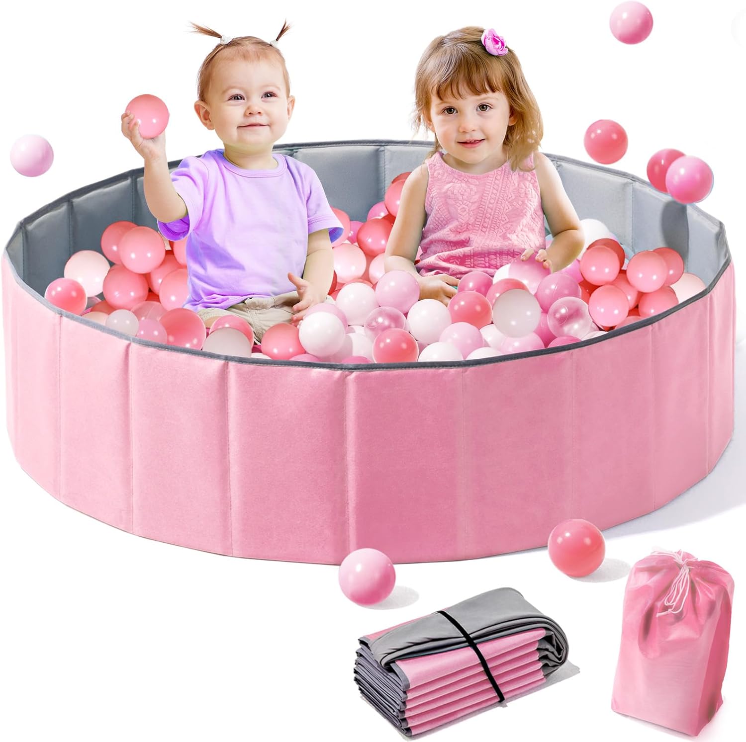 Large Ball Pit for Toddlers - 44 in Playmat for Fun