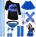 WILDPARTY 80s Costume Accessories Set for Women - Complete Party Kit