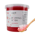 Mayde Popping Boba Pearls Strawberry - Large 7 lb Tub for Drinks
