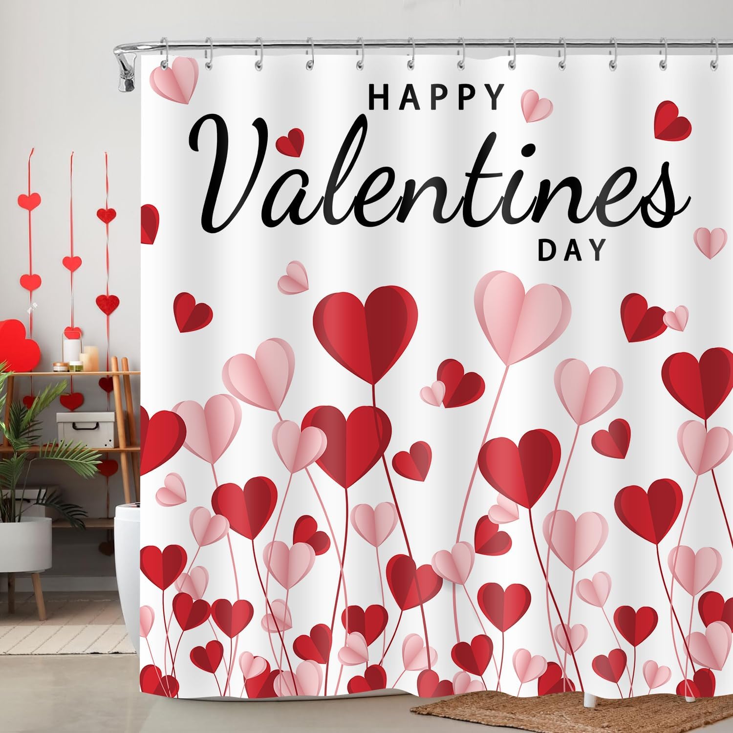 Romantic Love Shower Curtain Set by iTapnoom