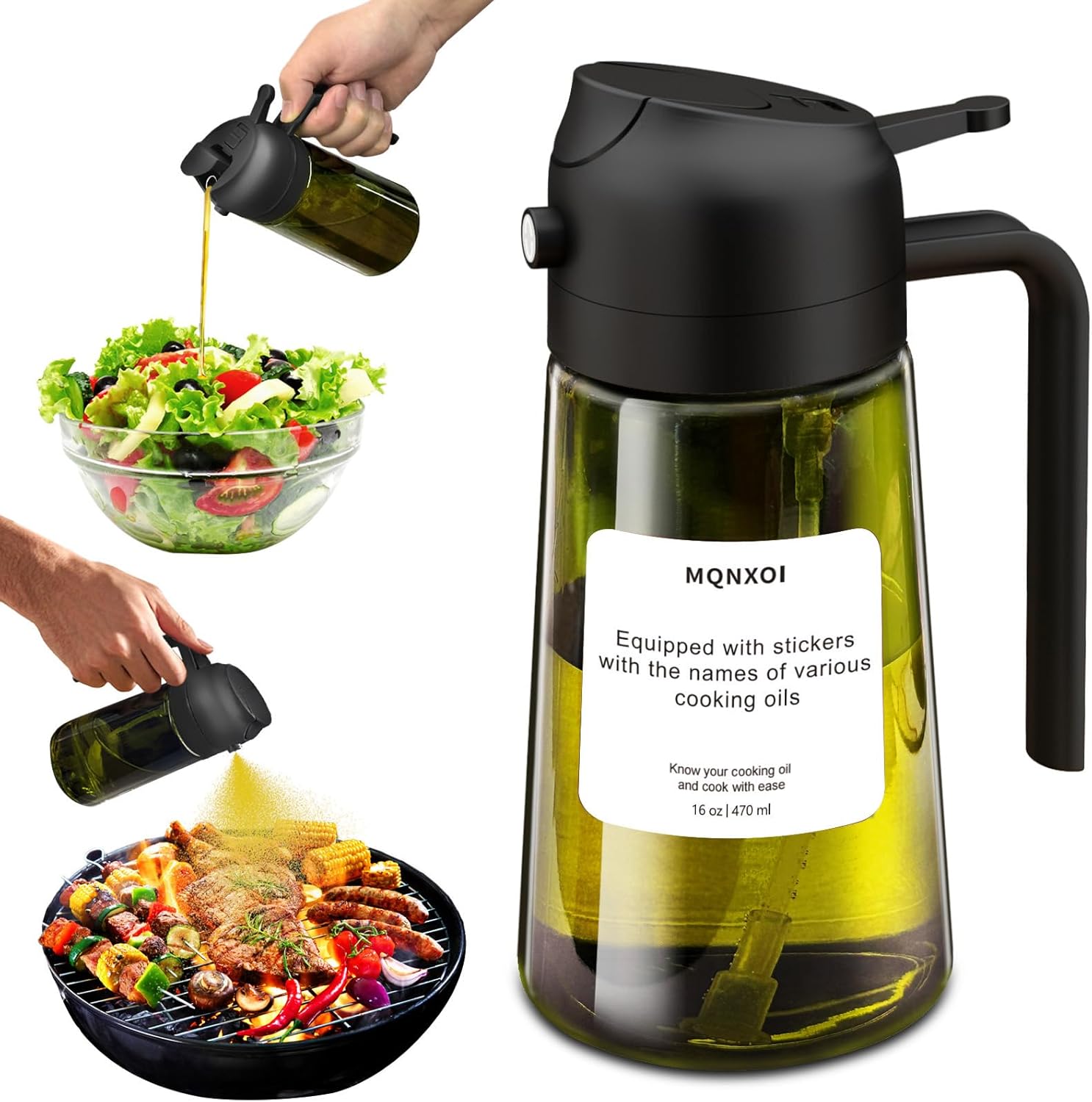 Premium 2-in-1 Oil Sprayer - Flavorful Cooking!