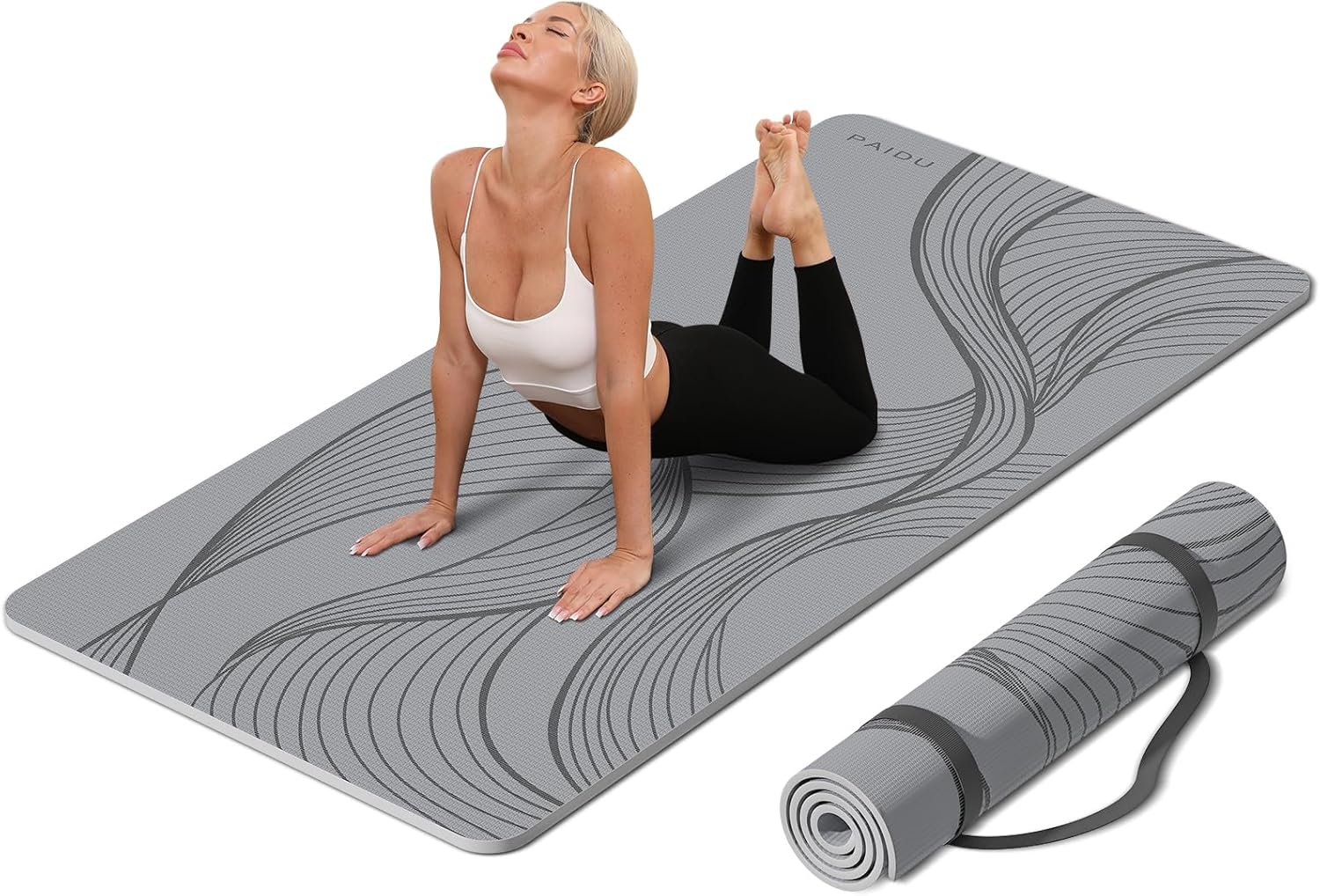 Large Yoga Mat 72x36 Extra Wide Non-Slip Exercise Mat