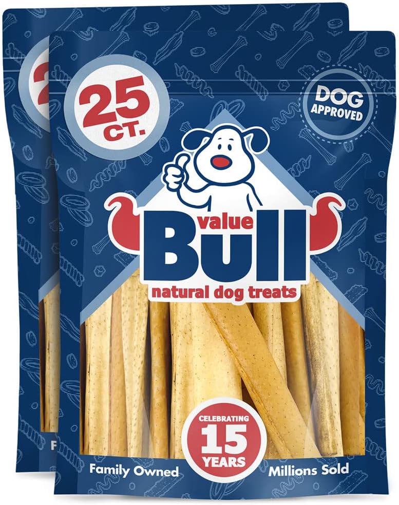 Premium USA Pork Hide Dog Chews - ValueBull Pig Skin Rolls