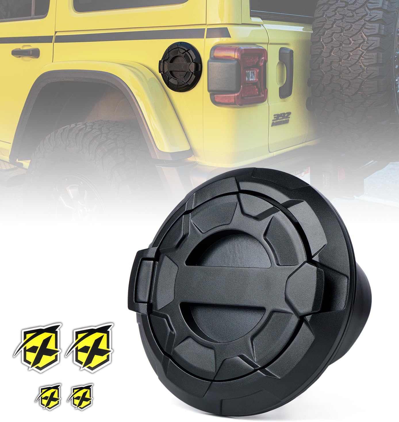 Xprite Gas Tank Cap Cover for Jeep Wrangler JL 2018-2025 Models