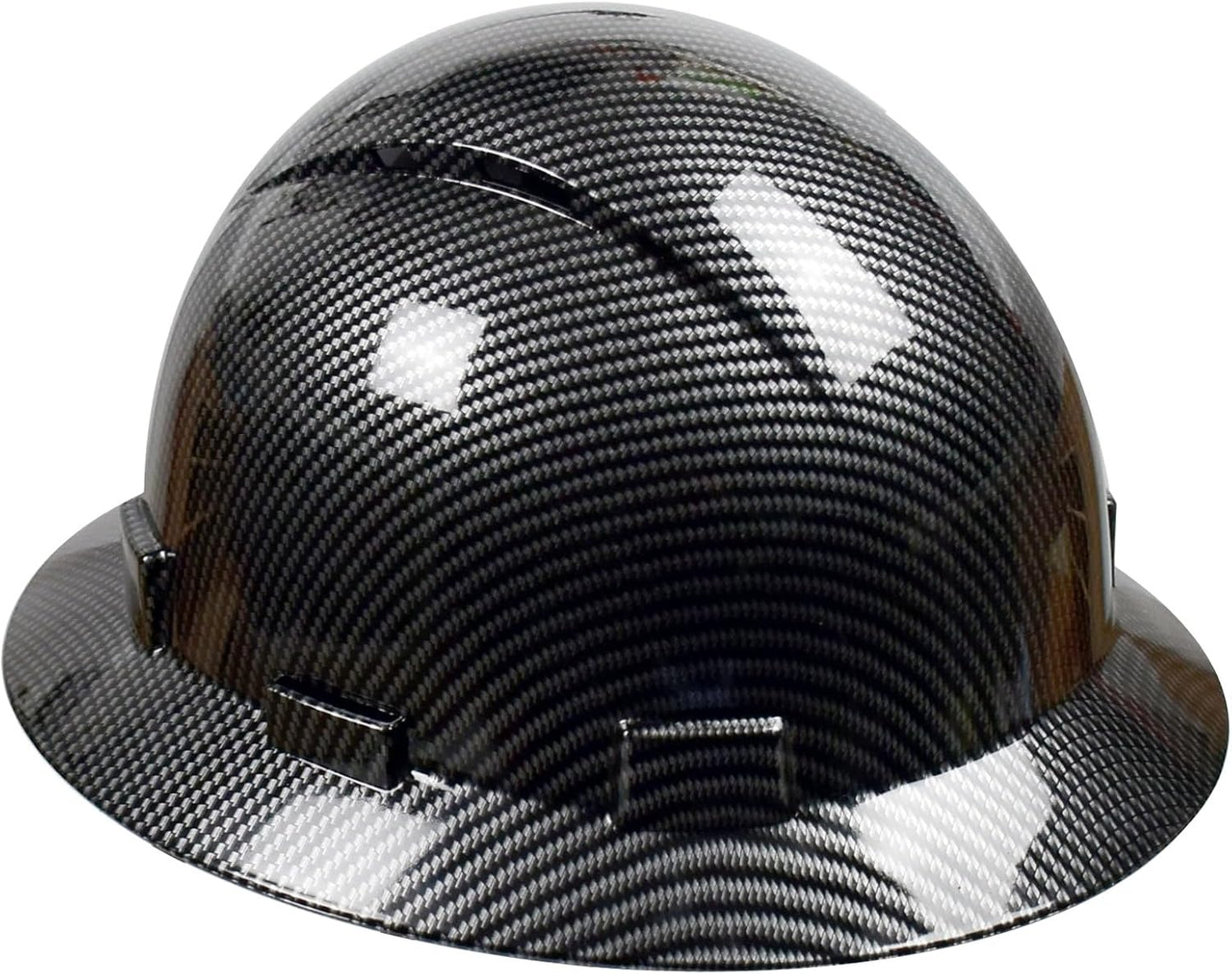 Full Brim Hard Hat - Durable Lightweight Carbon Fiber Safety Helmet