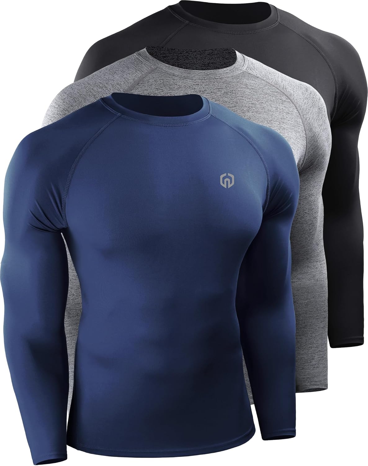 NELEUS Men's 3 Pack Athletic Compression Shirt for All Sports
