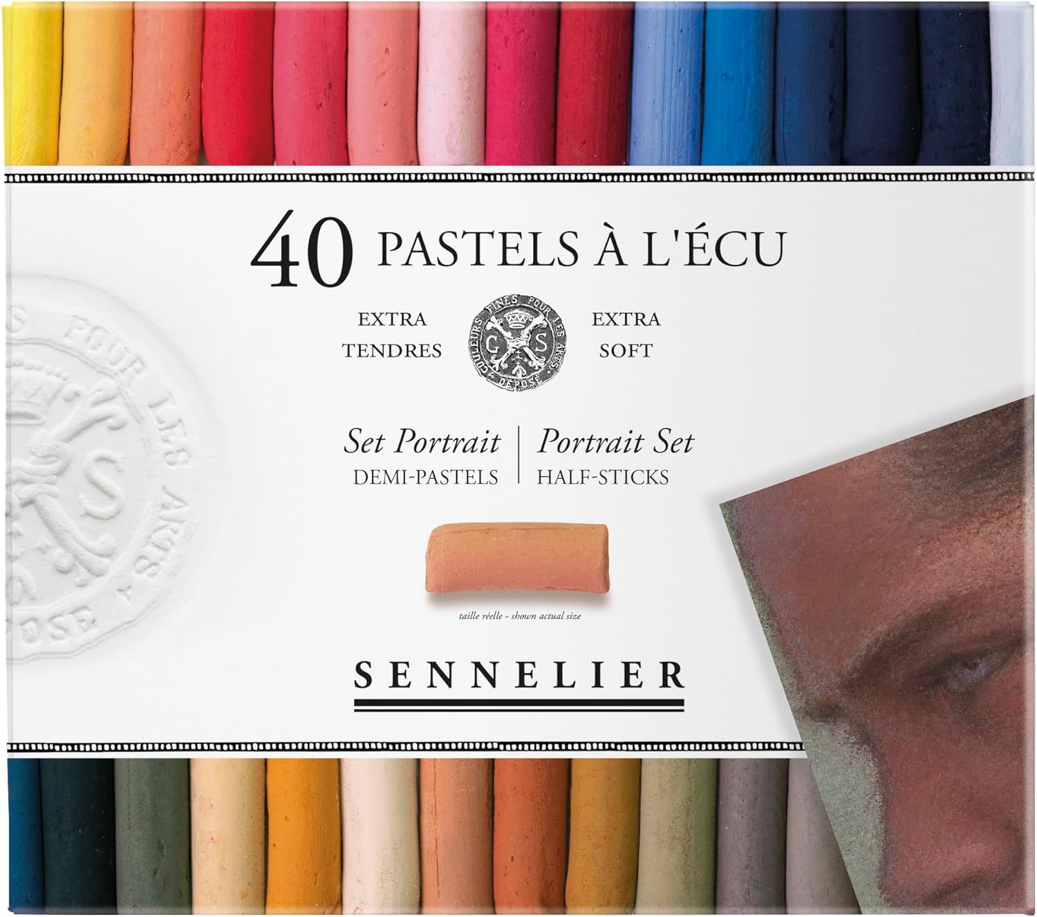 Sennelier 40 Half Pastel Portrait Boxed Set for Artists
