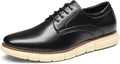 Crossflex Men's PU Leather Dress Sneakers - Lightweight Comfort