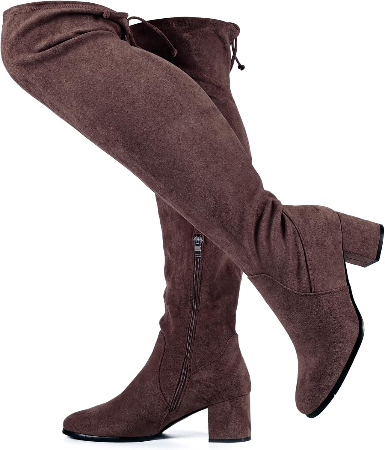 Wide Calf Over the Knee Boots for Women - Plus Size Comfort
