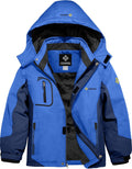 Boy's Waterproof Ski Snow Jacket with Fleece Lining - Windproof