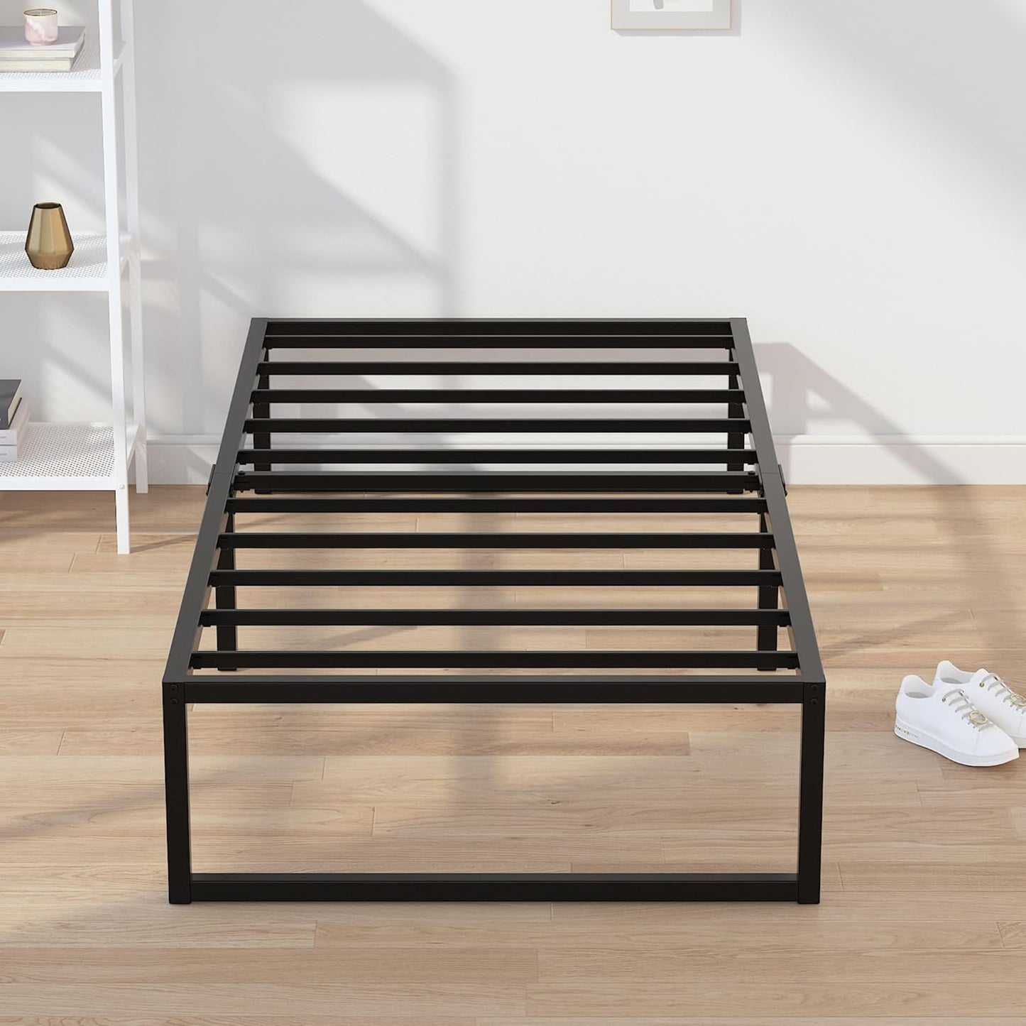 EMODA 14 Inch Narrow Twin Bed Frame - Heavy Duty Metal Design