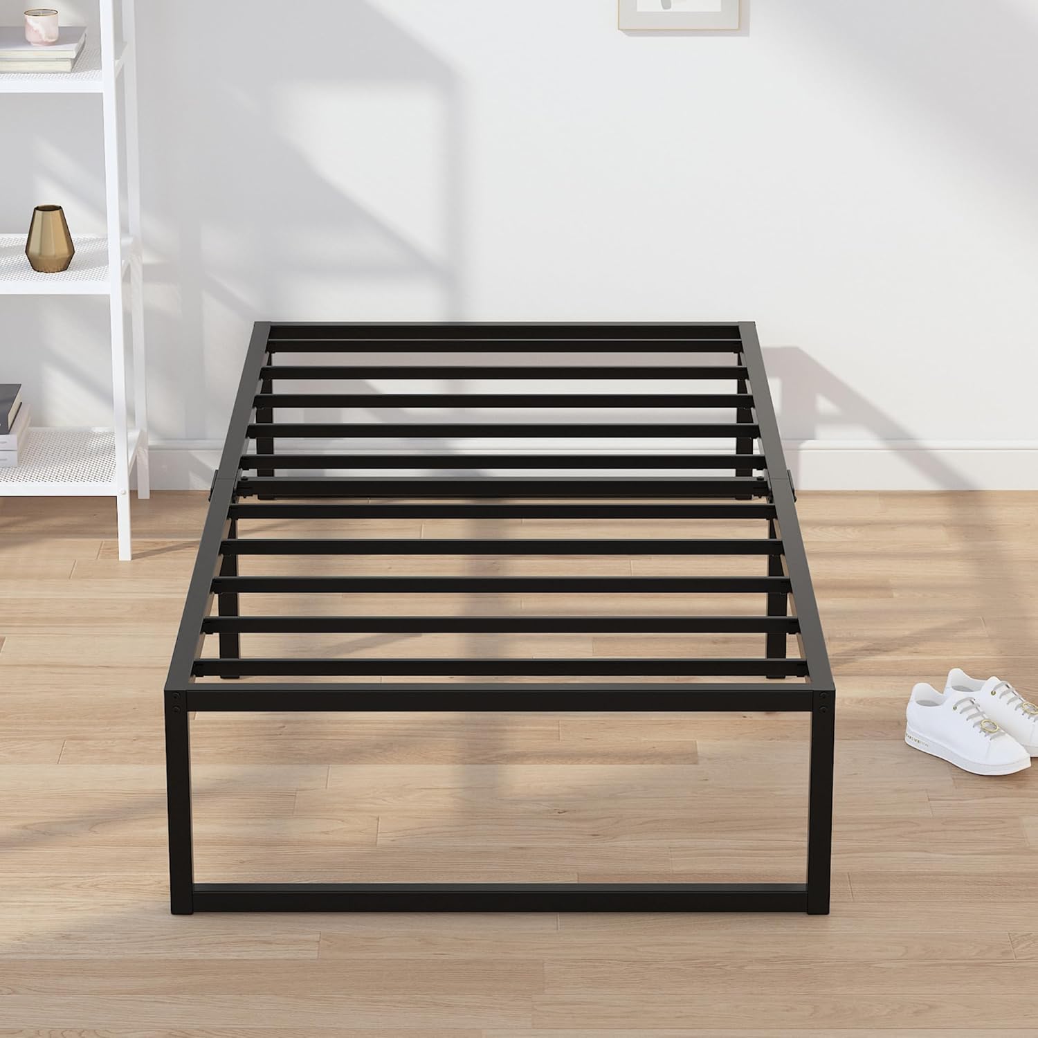 EMODA 14 Inch Narrow Twin Bed Frame - Heavy Duty Metal Design