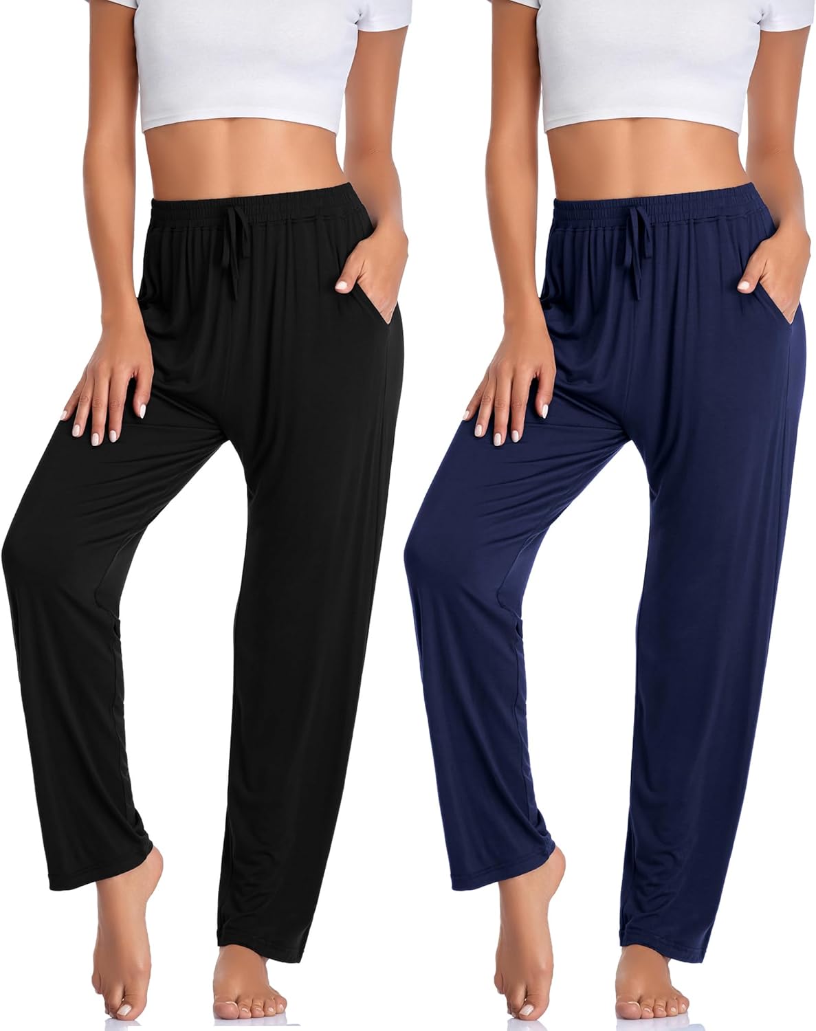 OLIKEME Womens Yoga Pants Lightweight Comfy Casual Lounge Pants