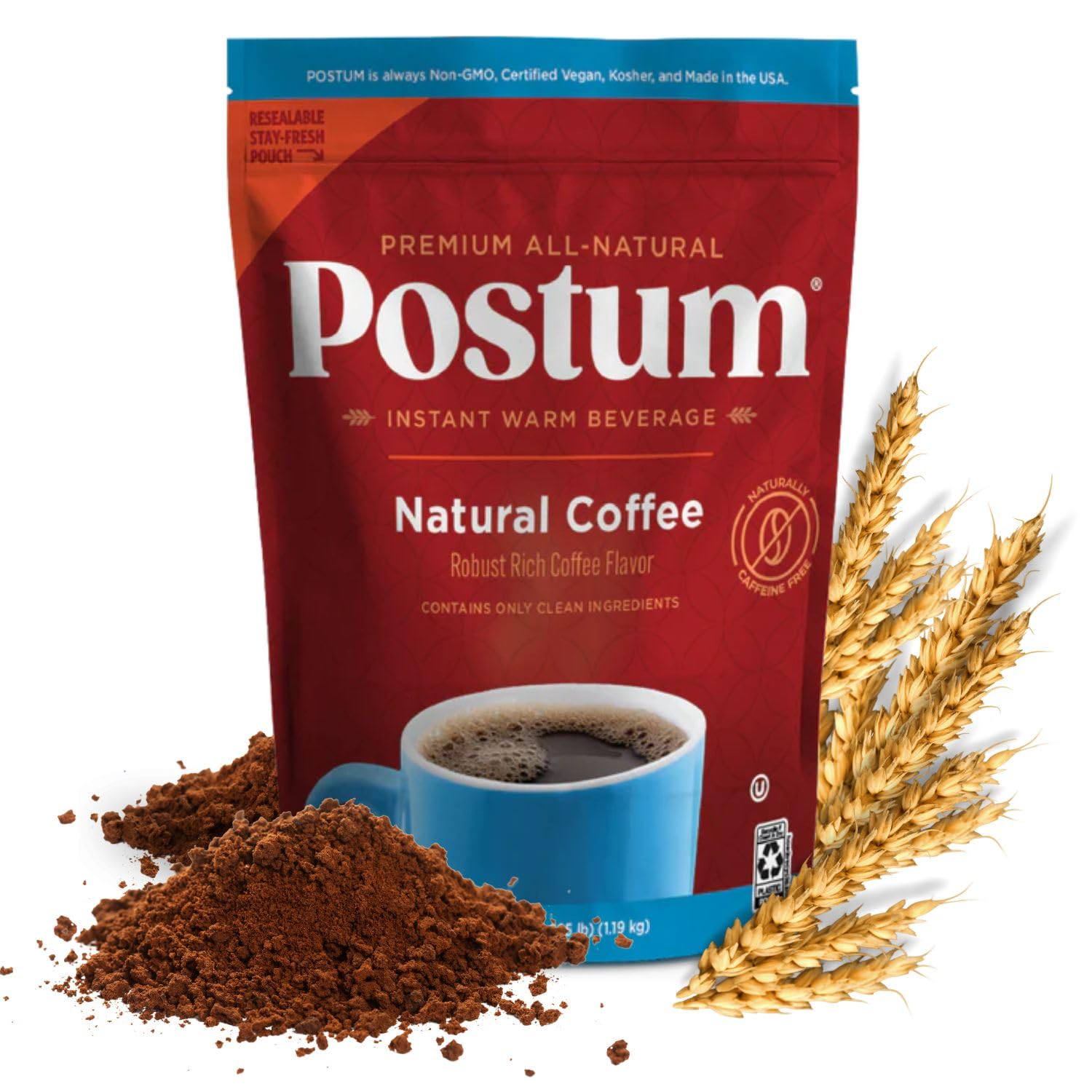 Postum Natural Coffee Flavor Coffee Substitute for Healthy Sips