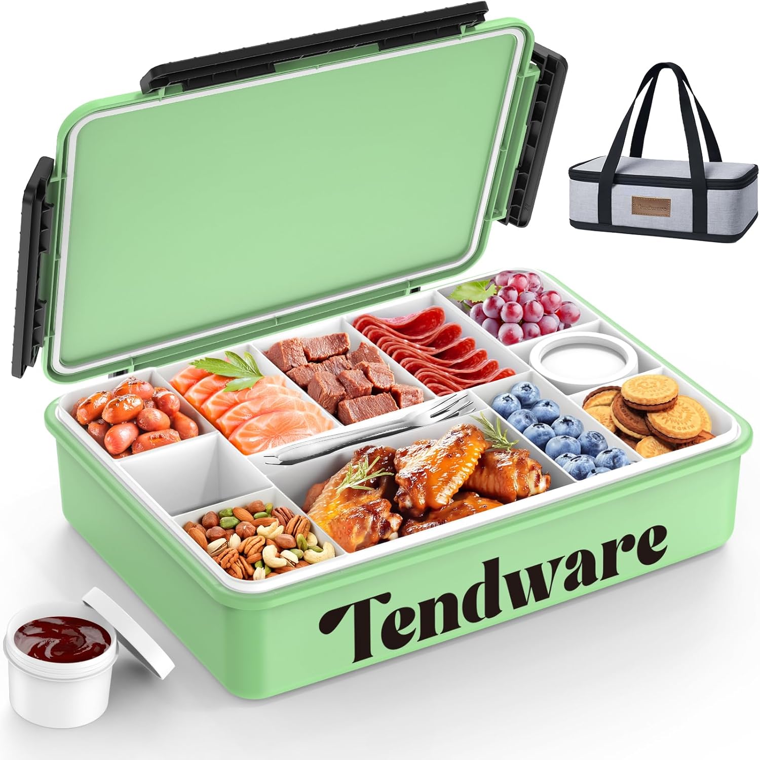 Chilled Portable Snackle Box Container for Charcuterie Fun