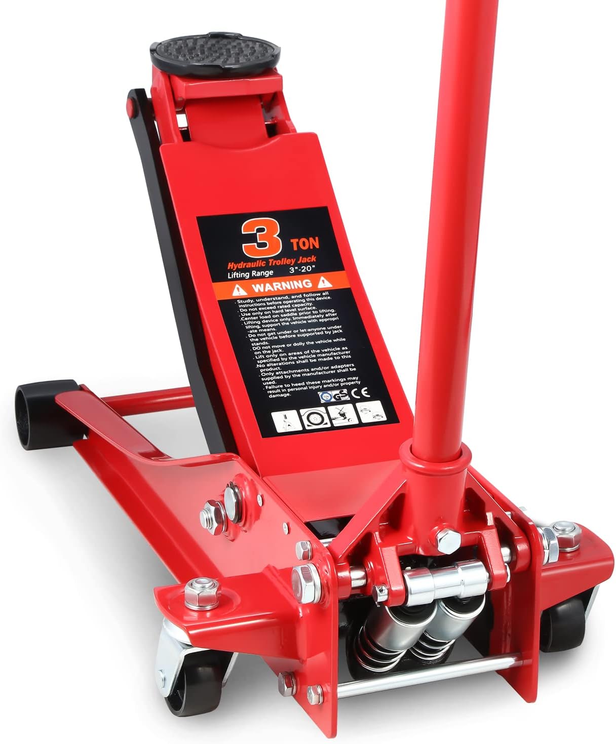 3 Ton Low Profile Hydraulic Trolley Service Floor Jack Review