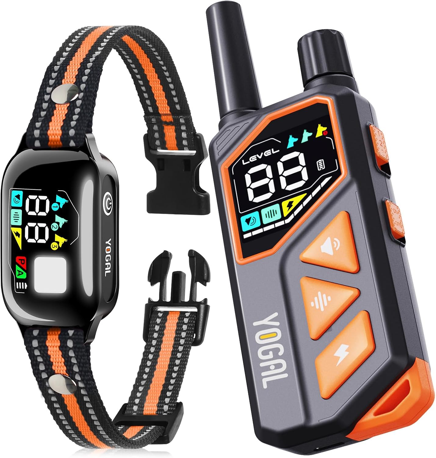 2-in-1 Dog Shock Collar with Remote Control for Training