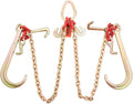 VEVOR V Bridle Chain 5/16 in x 3 ft Heavy Duty Transport Chain