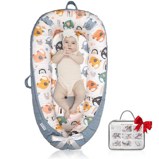 Baby Lounger Large Size with Waterproof Cover for Infants