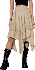 Verdusa Women's Renaissance Flowy Fairy Skirt for Stylish Looks