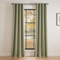 Lazzzy Blackout Velvet Green Thermal Insulated Curtains