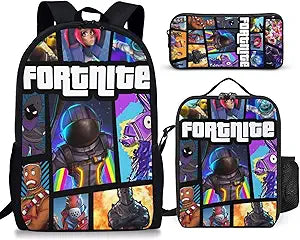 Lightweight School Backpacks with Lunch Bag and Pencil Bag Set