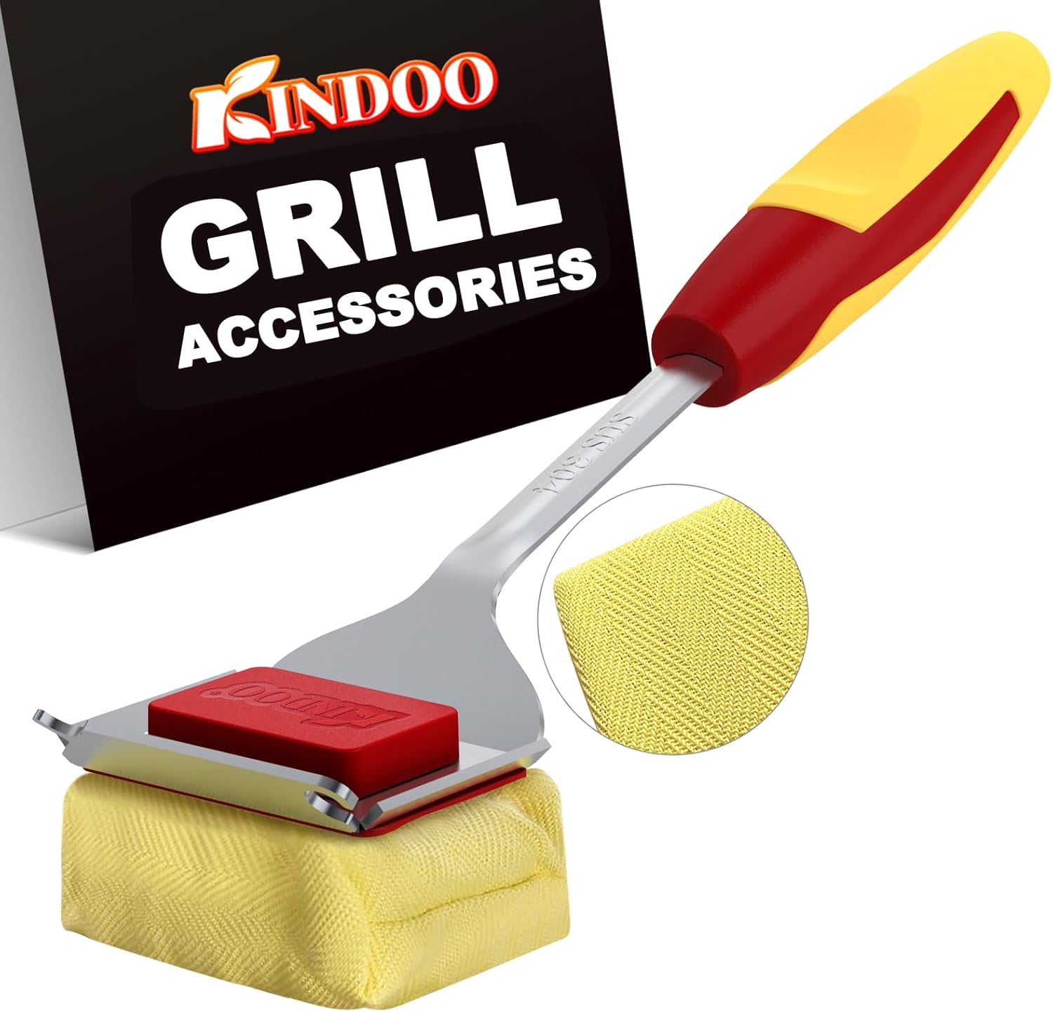 Bristle Free Grill Brush for Safe and Efficient BBQ Cleaning