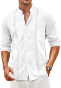 Cuban Guayabera Men's Linen Shirt - Breathable Summer Button Down