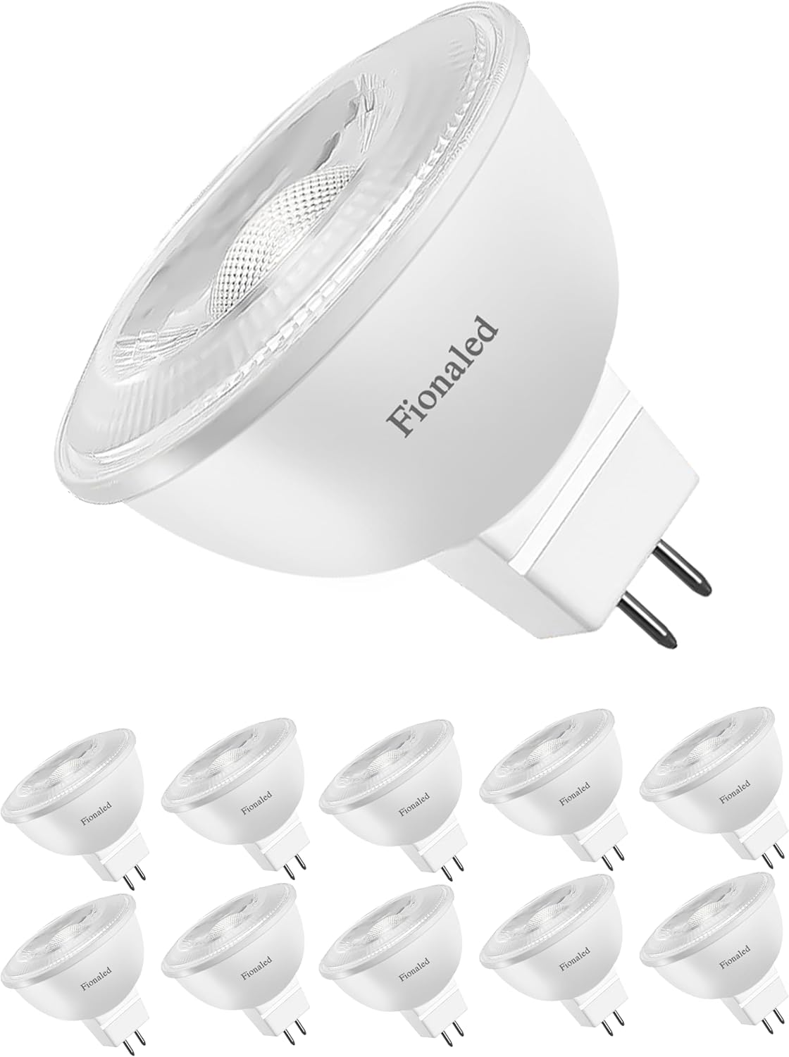 MR16 LED Bulbs Dimmable 50W Halogen Equivalent 10-Pack