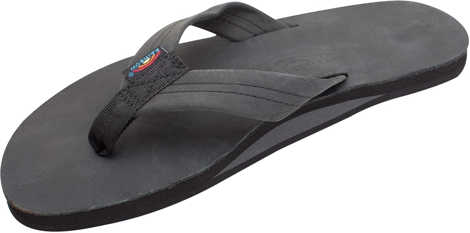 Rainbow Sandals Men's Single Layer Premier Leather Flip Flops