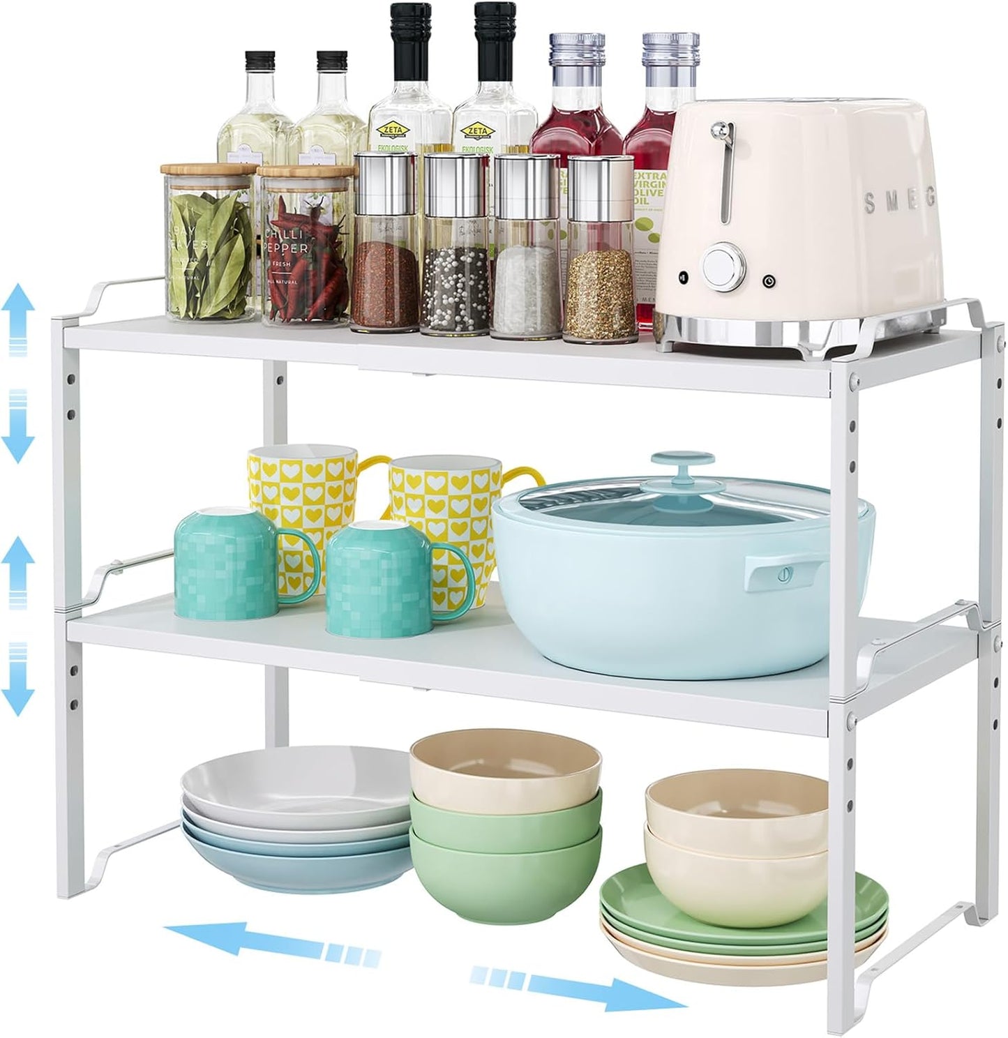 Expandable Kitchen Cabinet Organizer Shelves for Storage Needs