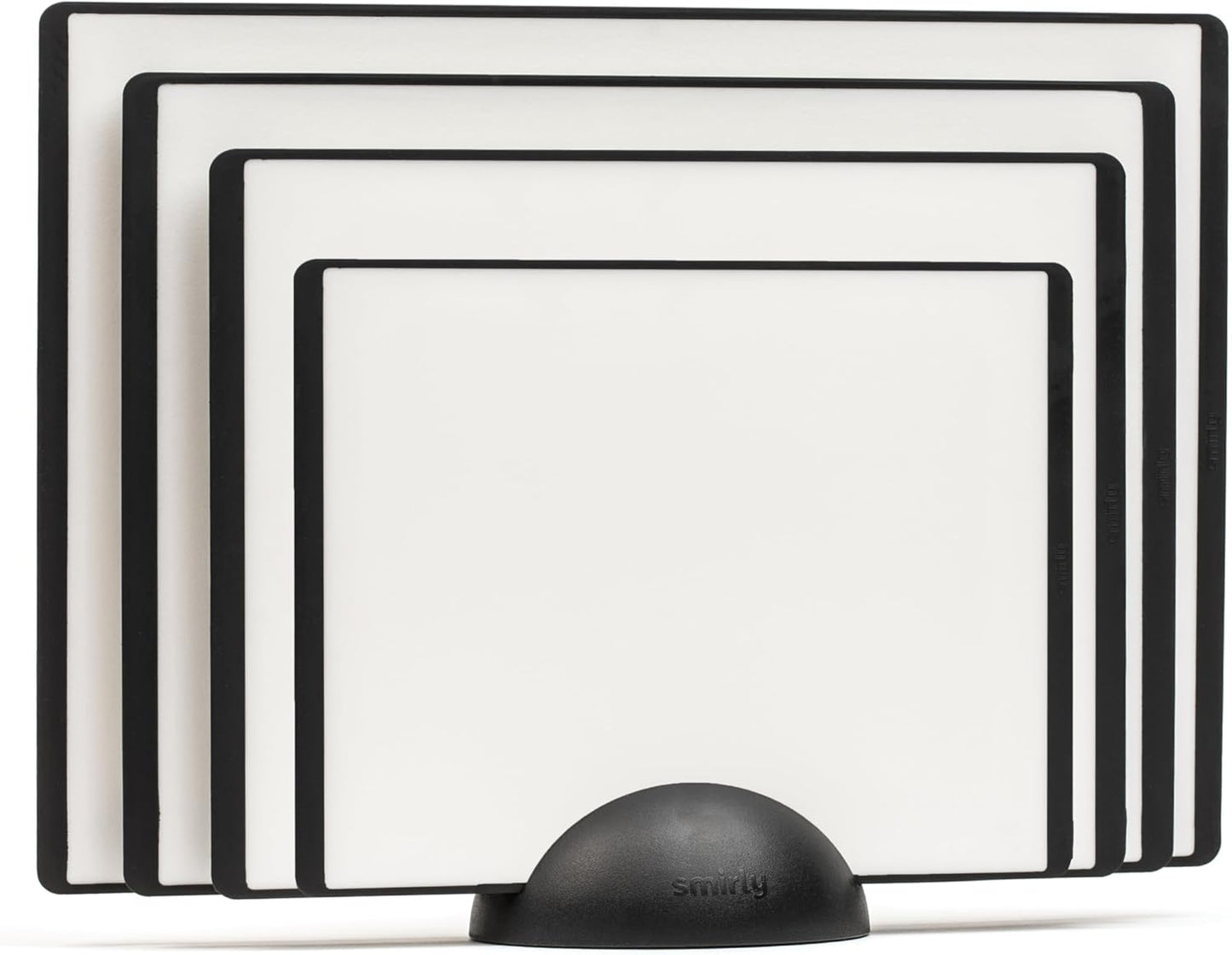 SMIRLY Plastic Cutting Board Set with Holder for Every Kitchen