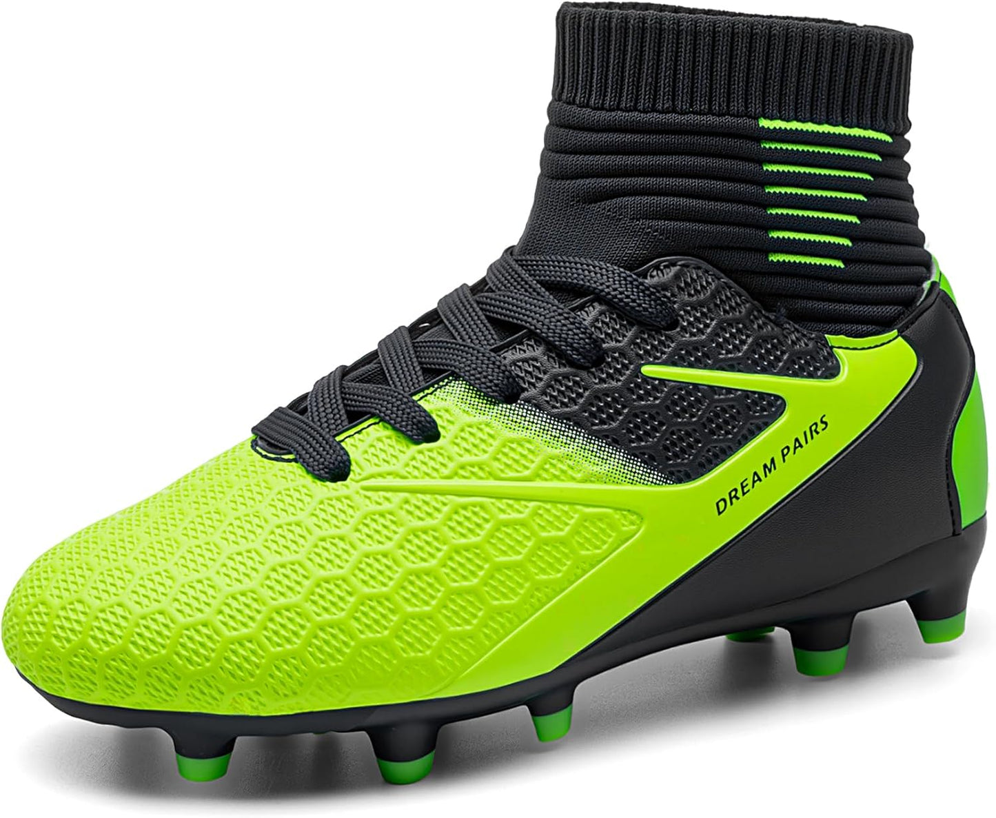 DREAM PAIRS Youth Soccer Cleats for Kids - High Top Football Shoes