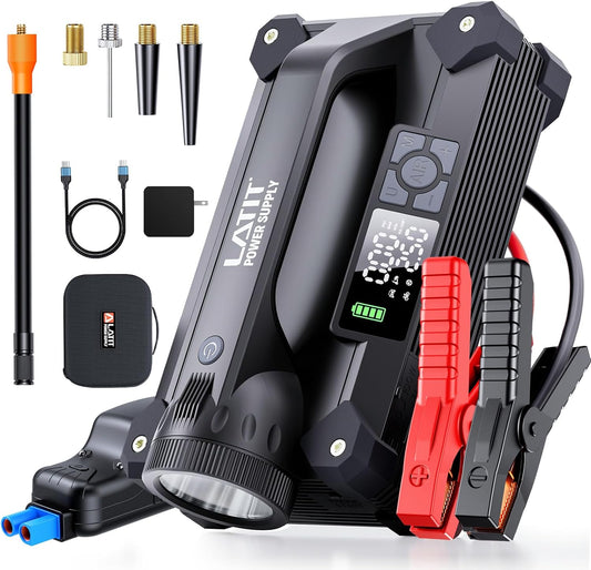 Portable Powerhouse: Car Jump Starter 6000A 150PSI