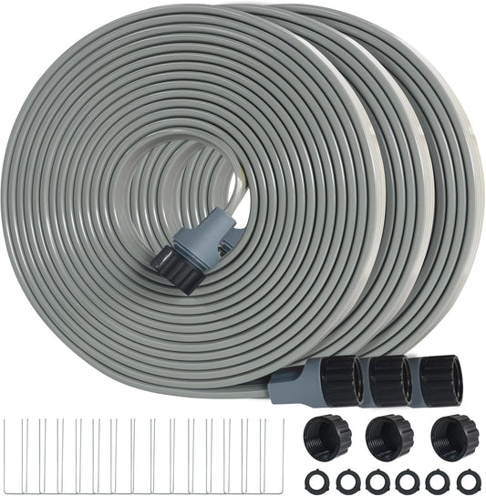 Hopegiver Sprinkler Soaker Hose 50ft 3-Pack for Efficient Watering