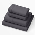 Purple SoftStretch Sheets King/Cal King - Moisture-Wicking Stormy Grey