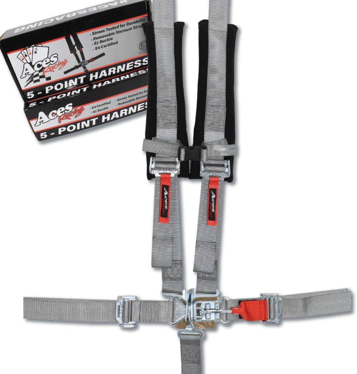 Aces Racing 5 Point Harness with 2 Inch Padding for UTVs